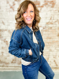 Rex Denim Bomber Jacket