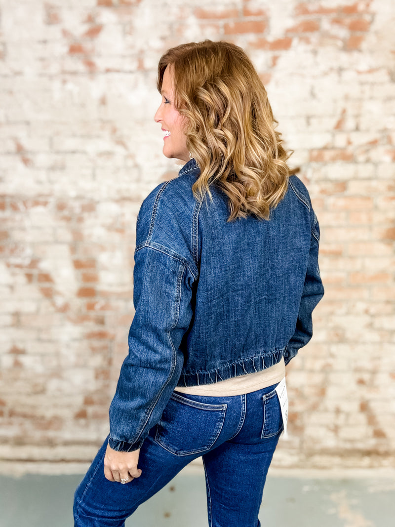 Rex Denim Bomber Jacket