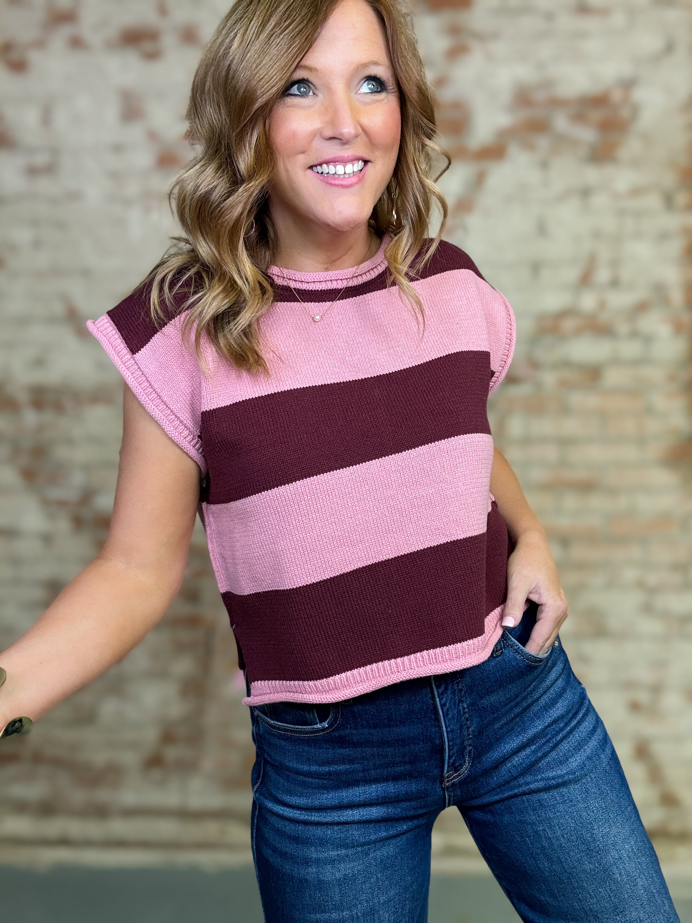 Gladys Stripe Top