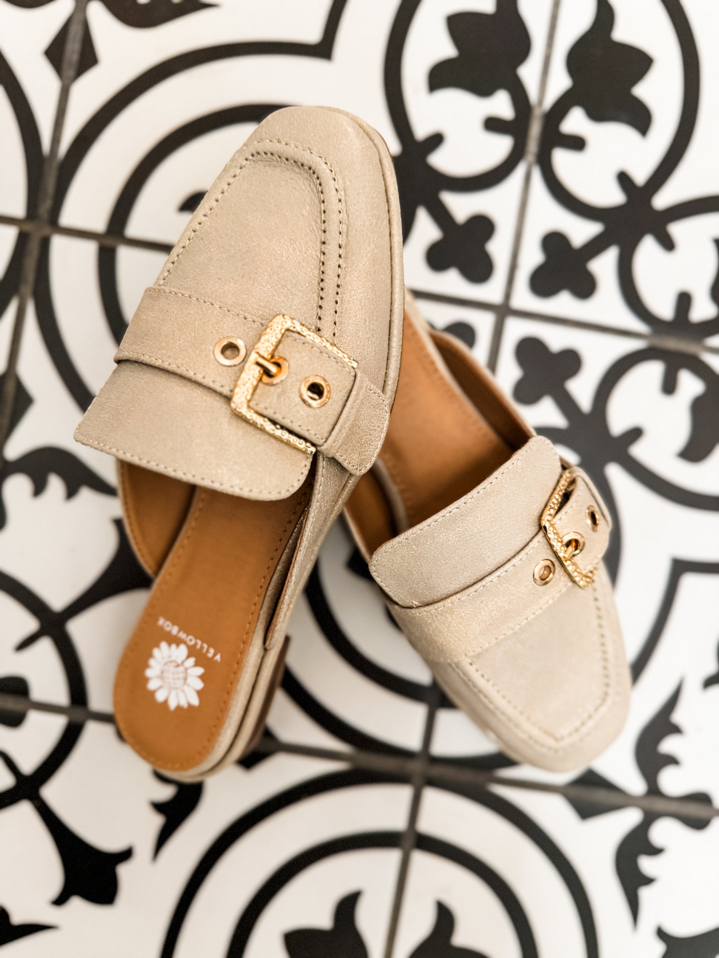 Yellowbox Jardeen Gold Mule