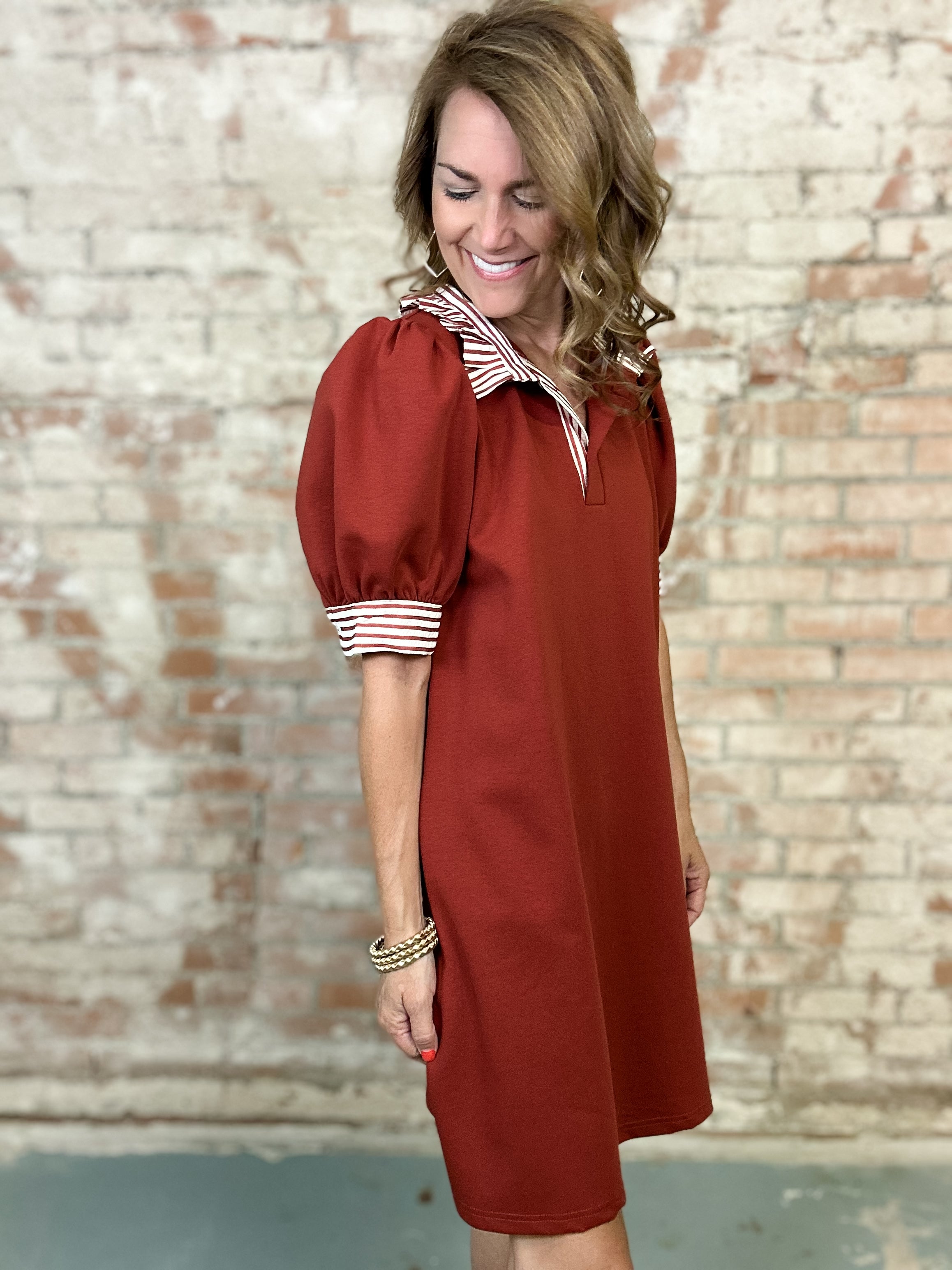 Mary Alice Stripe Detail Dress