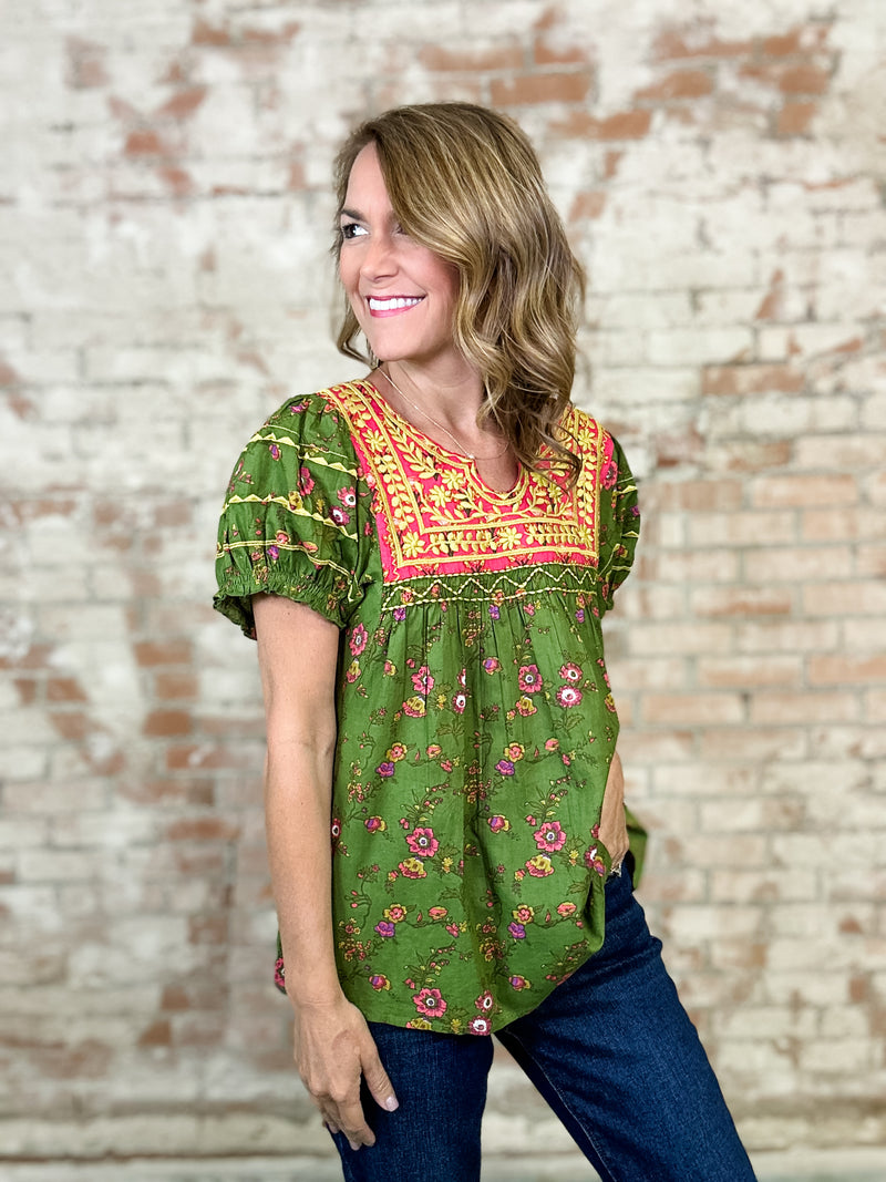 Sister Mary Patsy Green Top