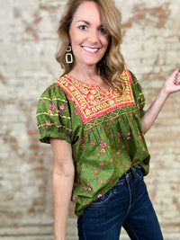 Sister Mary Patsy Green Top