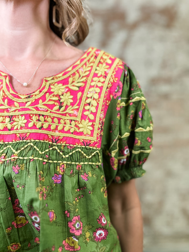Sister Mary Patsy Green Top