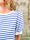 Brynn Blue Stripe Top