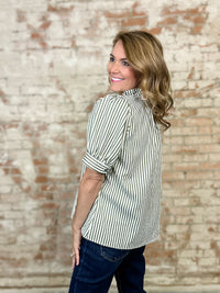 Talley Stripe Ruffle Top