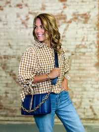 Evie Gingham Top