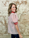 Kylie Stripe Contrast Top