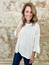Martha Half Sleeve Knitted Sweater