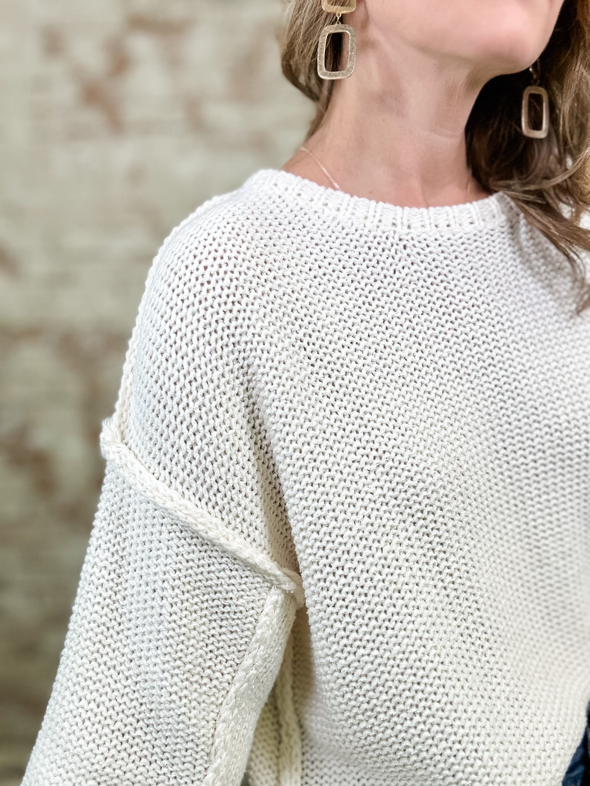 Martha Half Sleeve Knitted Sweater