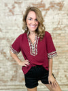 Rory Leopard Caftan Style Top