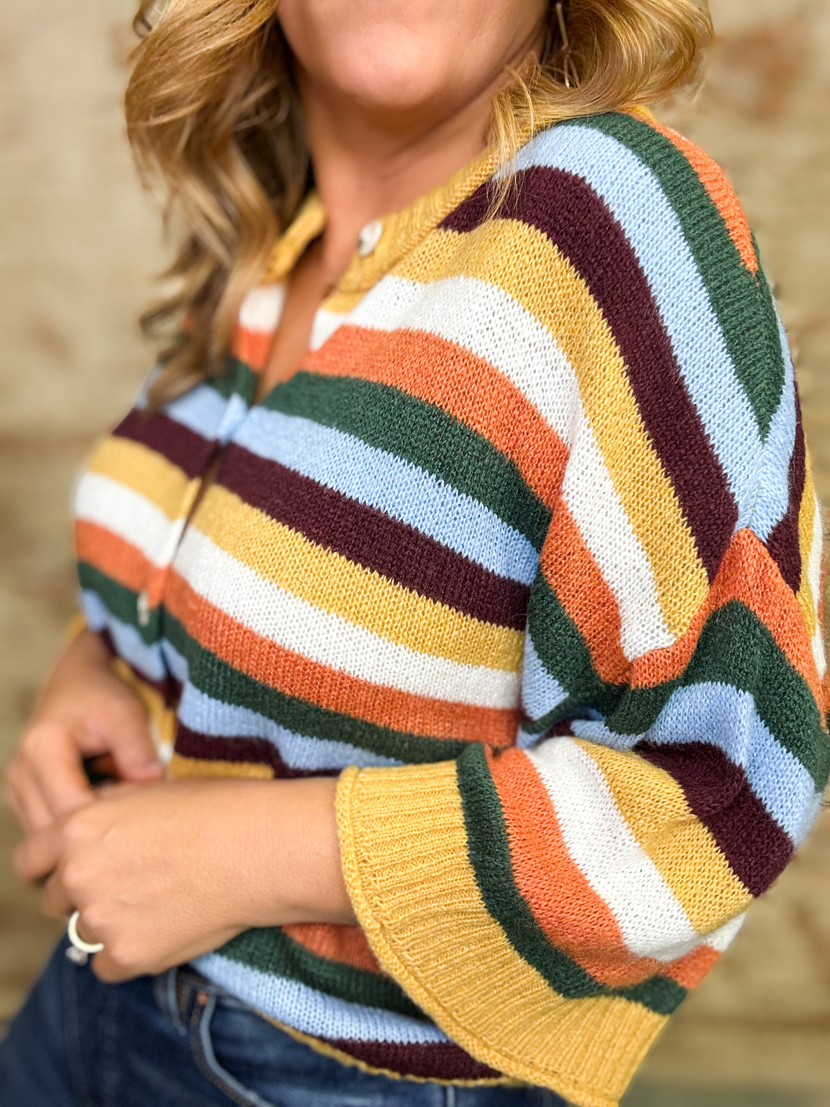 Arie Stripe Sweater Top