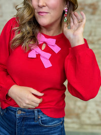 Elora Textured Bow Top