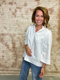 Darla White Ruffle Top