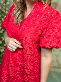 Emberly Jacquard Midi Dress