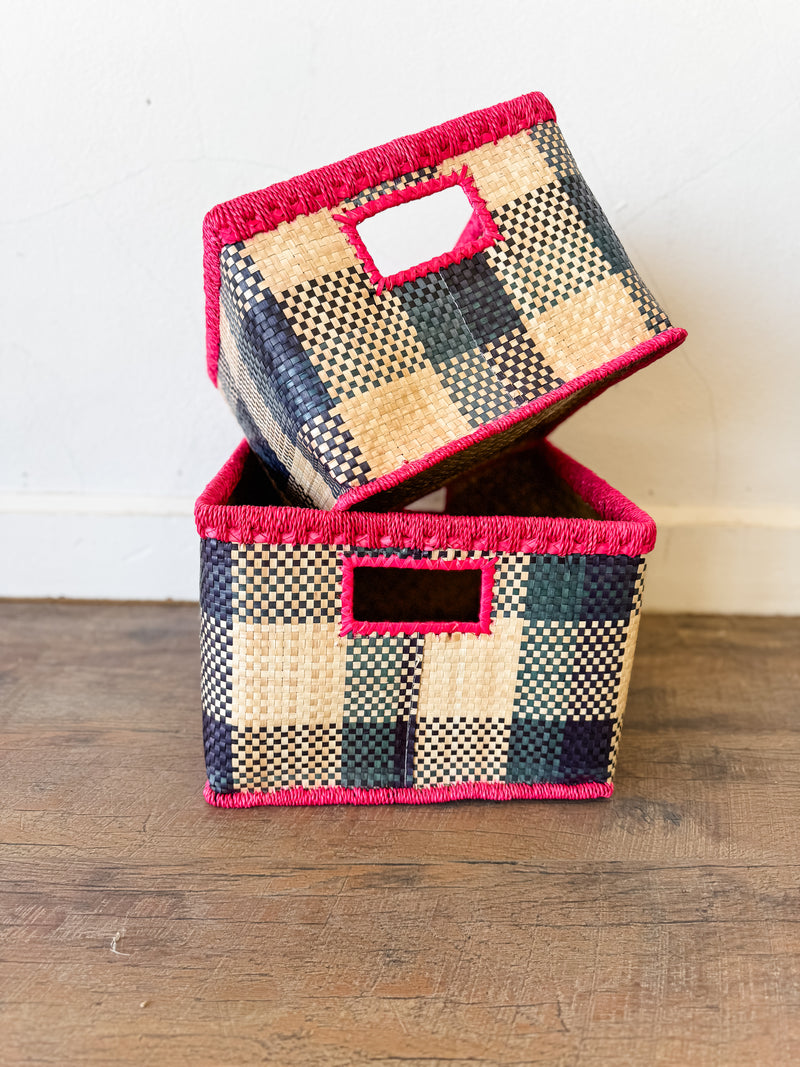 Hand-Woven Palm Leaf Boxes