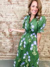 Brenda Floral Print Midi Dress