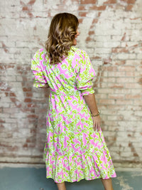 Uncle Frank Rose Midi Dress