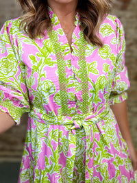 Uncle Frank Rose Midi Dress