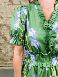 Brenda Floral Print Midi Dress