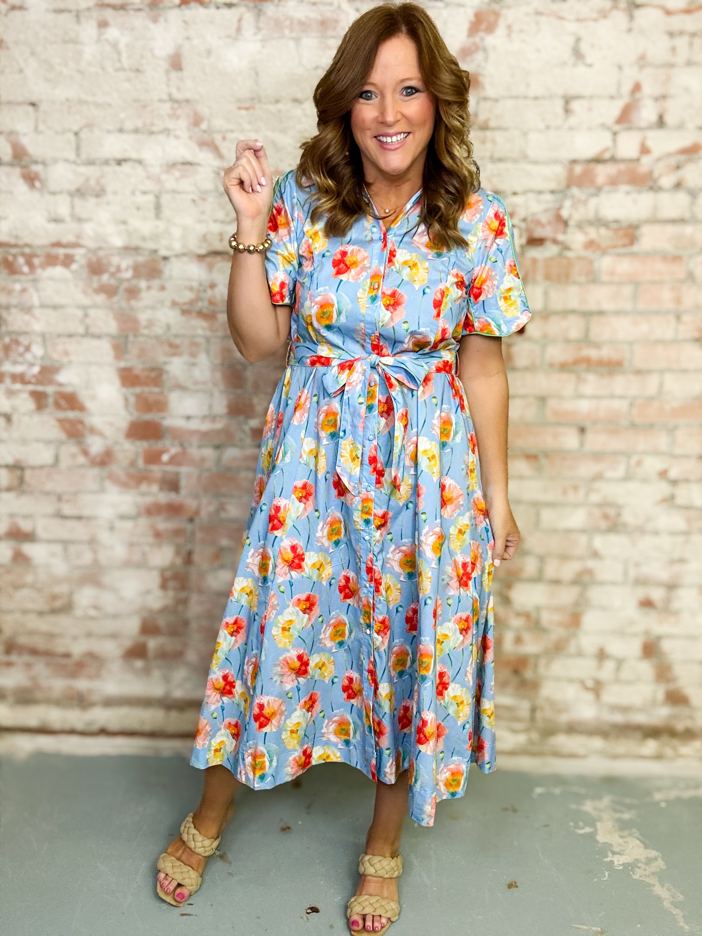 Alma Button Down Dress