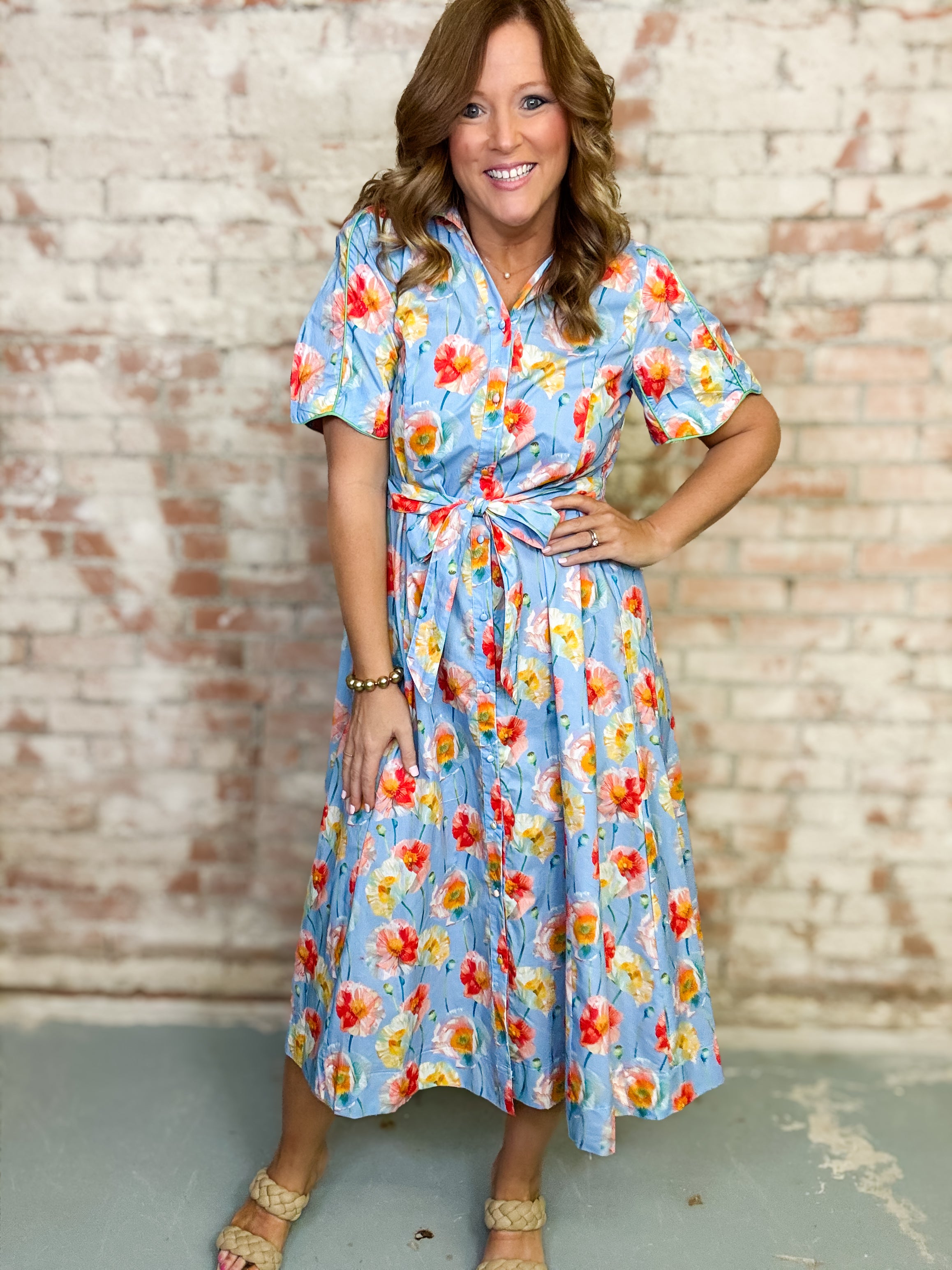 Alma Button Down Dress