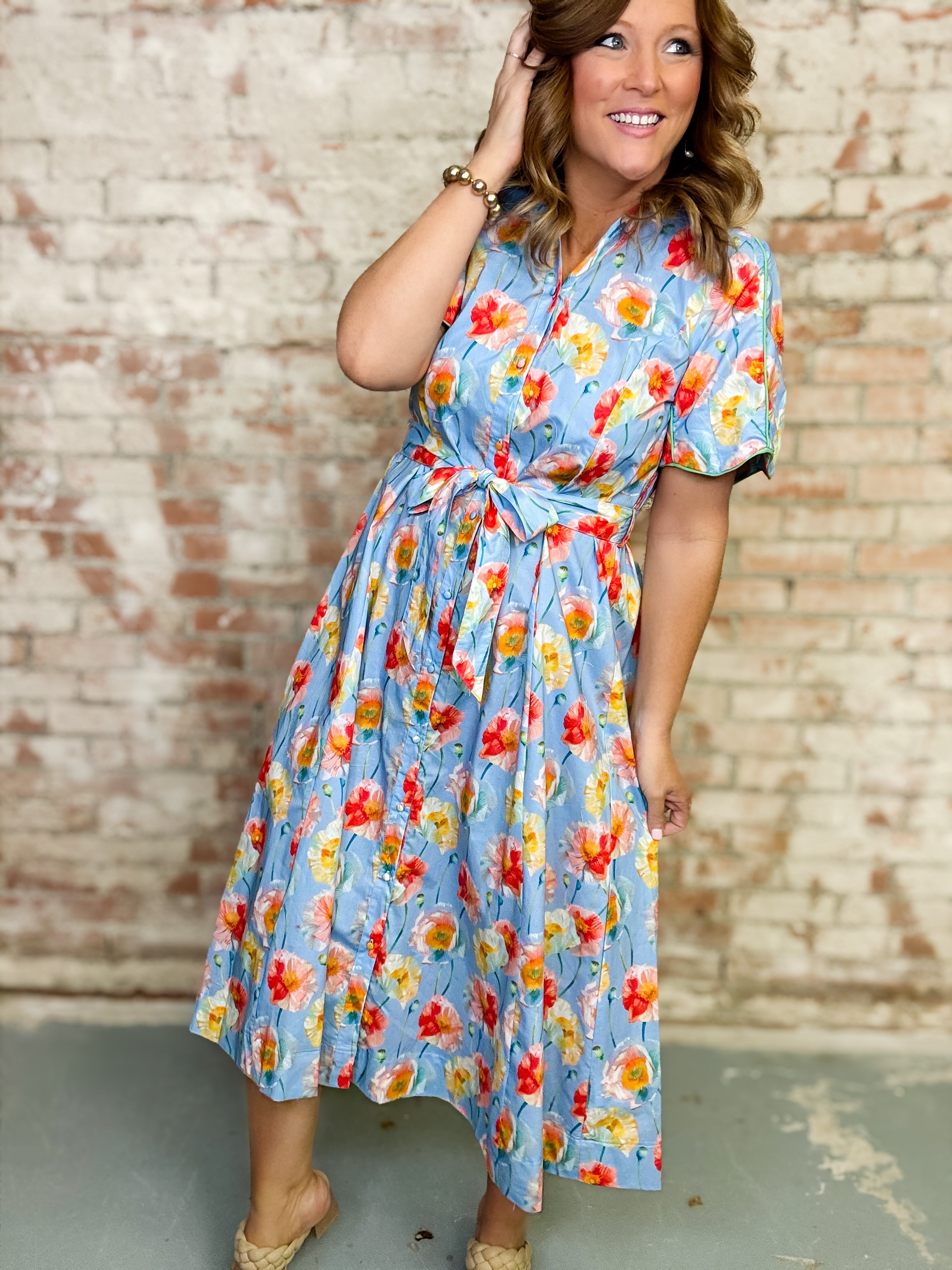 Alma Button Down Dress