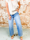 Shawna High Rise Cropped Wide Leg Jeans