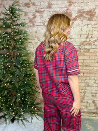 Rudolph Plaid Pajama Set