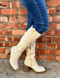 Chunky Heel Tall Boot