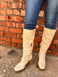 Chunky Heel Tall Boot