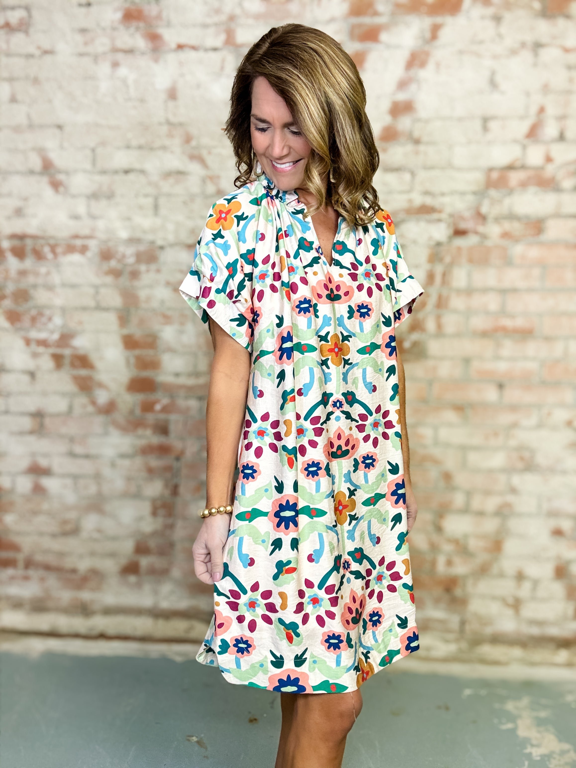 Macy Floral Print Dress