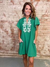 Darby Textured Jacquard Dress