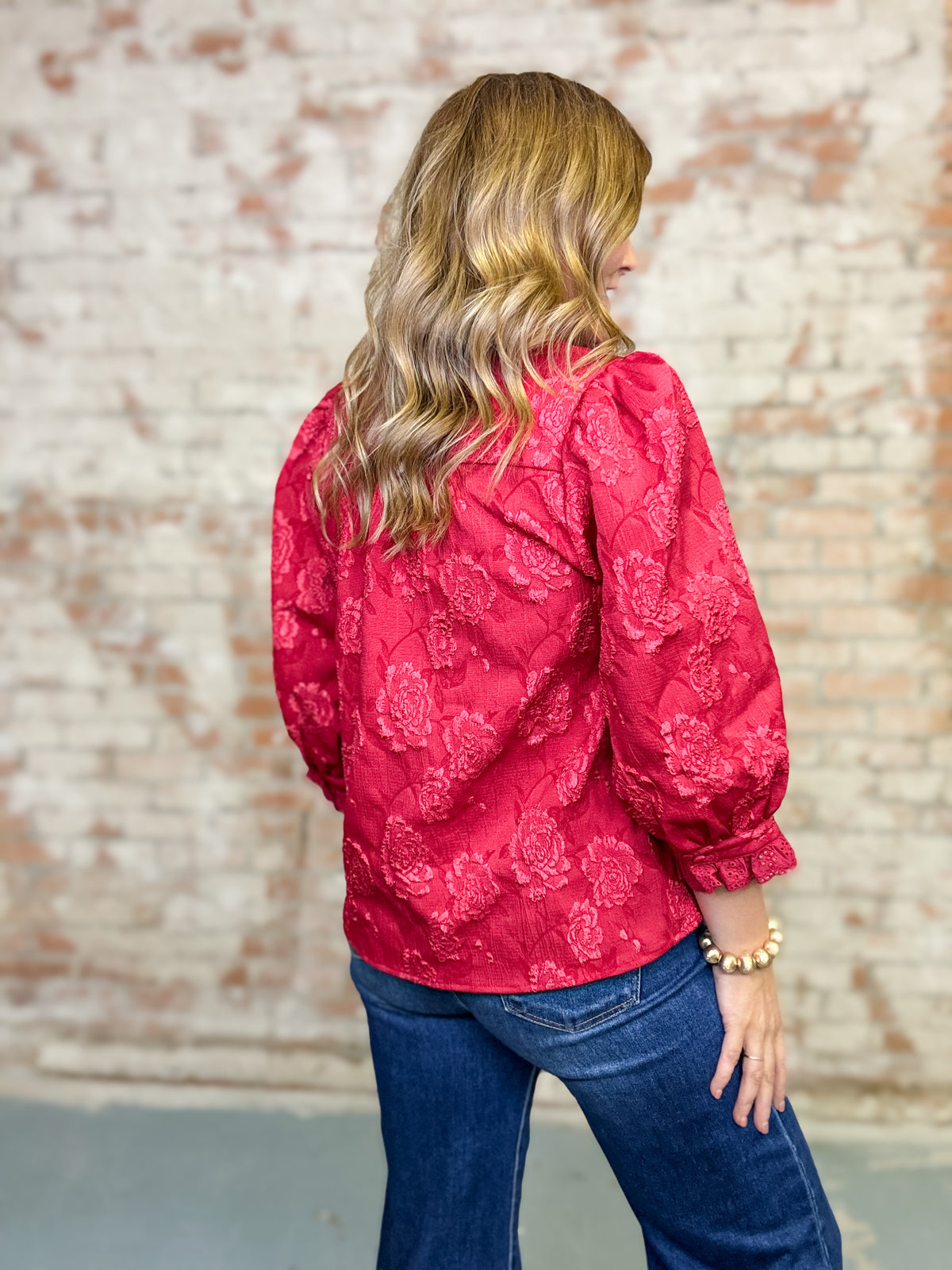 Klaus Floral Jacquard Top
