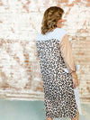Brenda Leopard Stripe Midi Dress