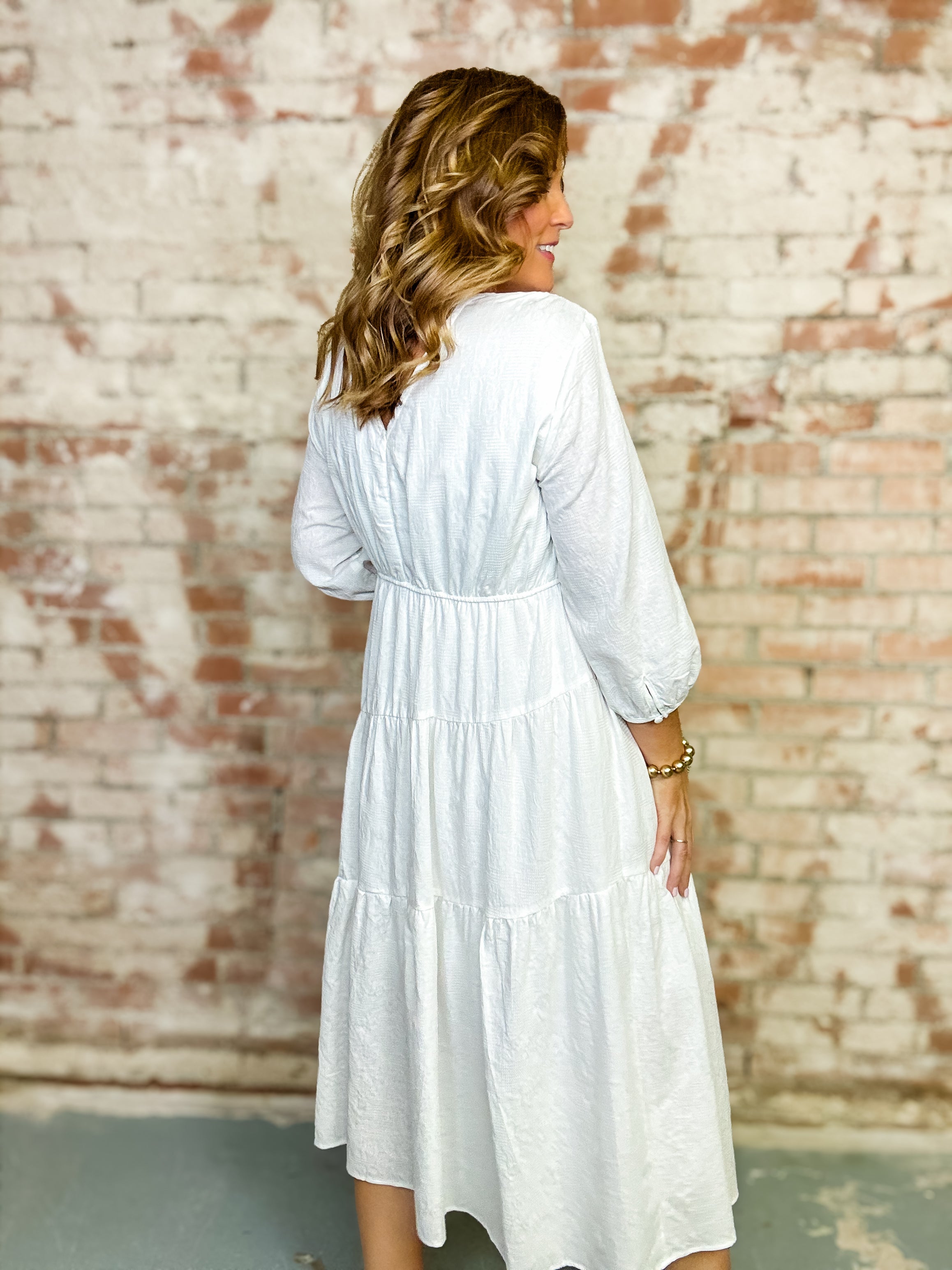 Eve Solid Midi Dress