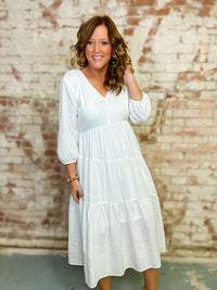 Eve Solid Midi Dress