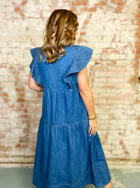 Lyla Denim Midi Dress