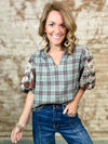 THML Karla Plaid Top