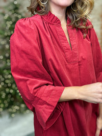 Tasha Corduroy Shift Dress