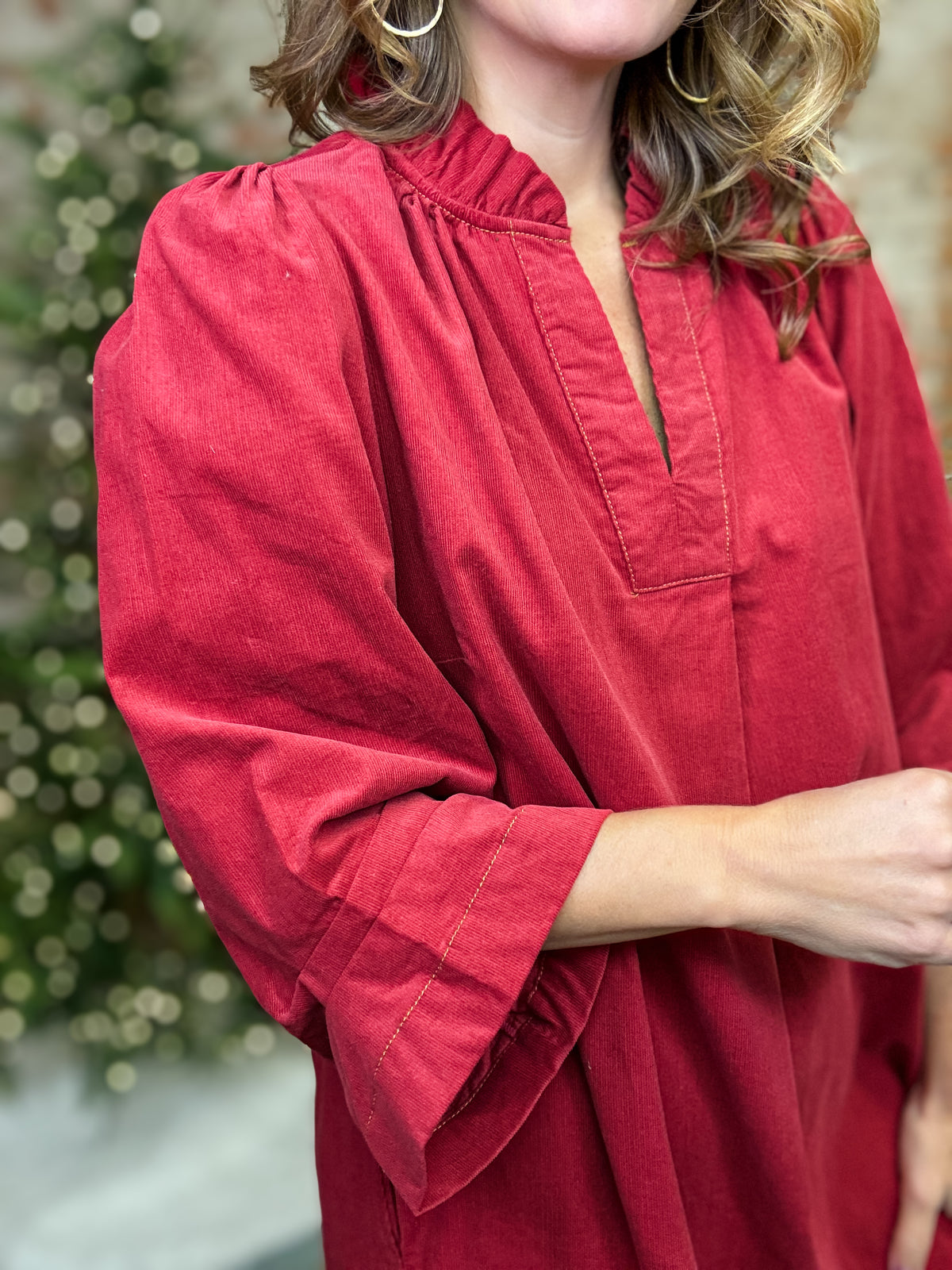 Tasha Corduroy Shift Dress