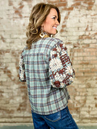 THML Karla Plaid Top