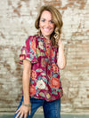 THML Mya Floral Print Top