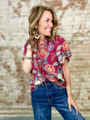 THML Mya Floral Print Top