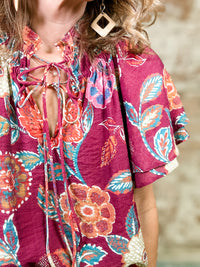THML Mya Floral Print Top