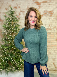 Karleen Peplum Sweater Top