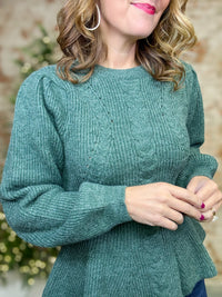 Karleen Peplum Sweater Top