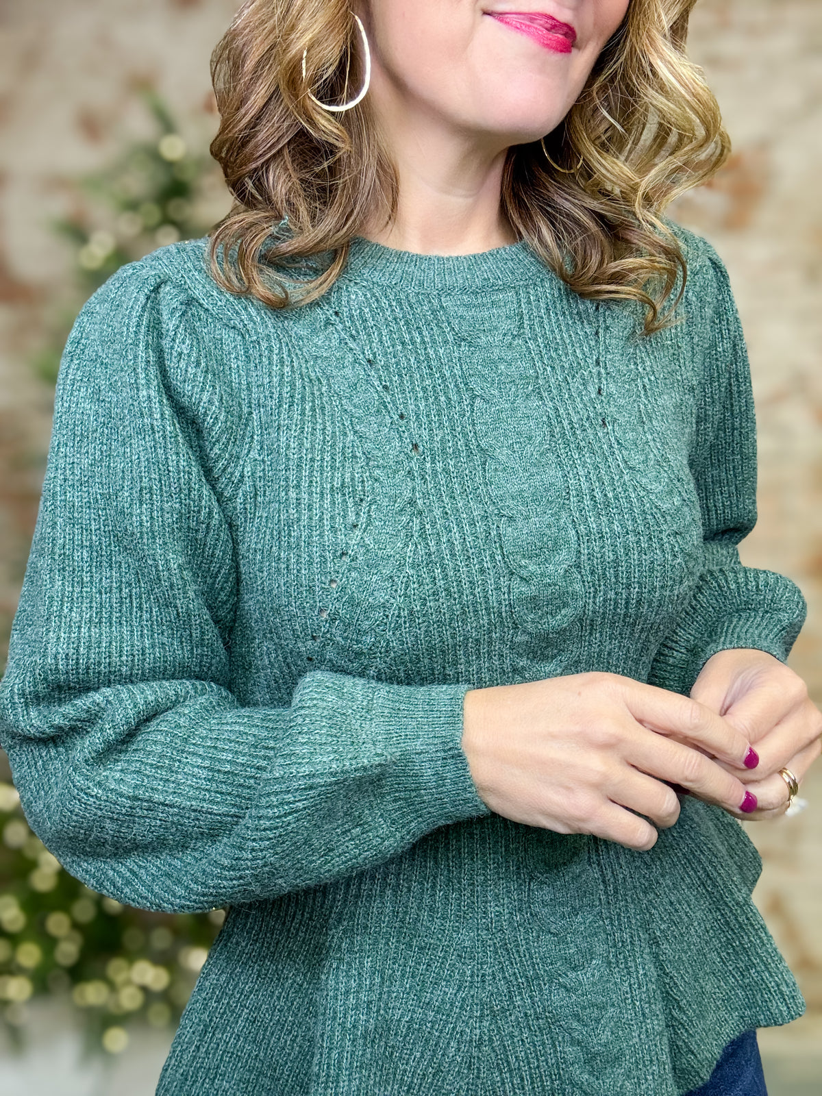 Karleen Peplum Sweater Top