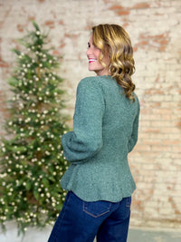 Karleen Peplum Sweater Top