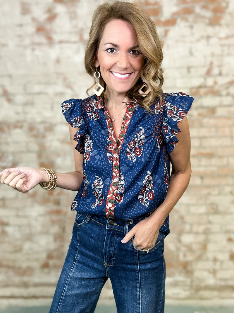 THML Corrie Flutter Sleeve Top